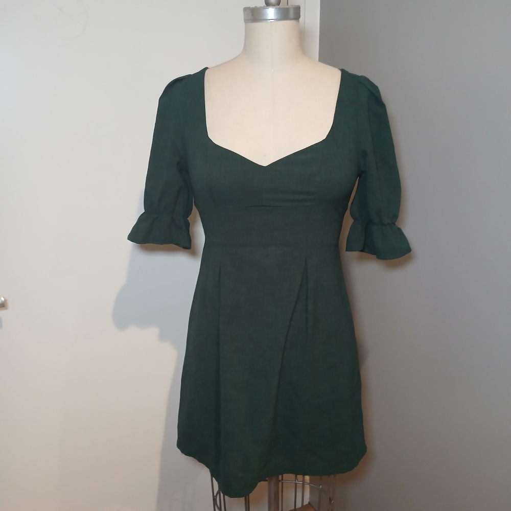 Blossom Green Cut Out Mini Dress Size 10